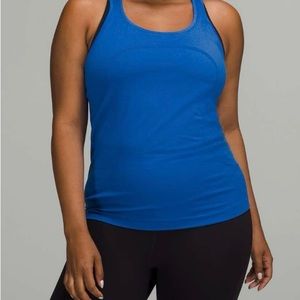 Lululemon Swiftly Tech Racerback Tank Top 2.0 Blazer Blue Tone Size 4
